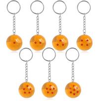 2.7cm 7PCS/set Dragon Ball Z Anime Son Goku Shenron Dragonball Crystal Ball Resin Action Figure Model Toy Kids GIft Keychain NO BOX