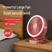 OEING Portable Outdoor USB Desk Fan 1 rožinė