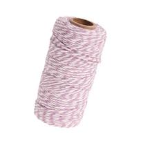 Bakers Twine Cotton Rope Two Tone Jute String for Crafts Christmas Holiday Ribbon Strong Cord for School and Gardening šviesiai violetinė spalva
