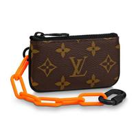 Louis Vuitton Tribute To Virgil Abloh Classic Monogram Matte Resin Chain Small Multifunctional Solar Ray Coated Canvas Wallet Clutch Key Pouch M44487 Box(Basic Set+Box)