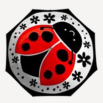 1pc Ladybug, Insect Automatic Open/Close Umbrella with Windproof, 8-Rib Sturdy Canopy, Durable Ribs, Ideal for Gifts yy251117015