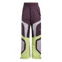 Adidas Stella McCartney FW24 Woven Track Pants Windproof Breathable Water-Repellent Loose High-Waisted Cargo Pants Women Pants Brown Red IX1628 XL