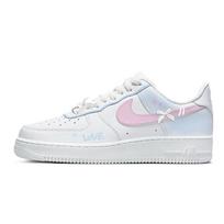 Nike Air Force 1 Sweet Star Fallen Blue Abrasion Resistant Low top Skateboard Shoes Women's Blue Pink DD8959-100(Team1267-) 38.5
