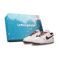 Nike Big Lemon Joy Low top Skateboard Shoes Men's White 355152-150(Team399-S-BOX) 41