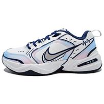 Nike Air Monarch 4 Abrasion Resistant Low top Chunky Sneakers Men's White Blue Pink 415445-102(Team1083- ) 40
