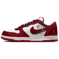 Nike Big Abrasion Resistant Breathable Low top Skateboard Shoes Men's Red 355152-150(Team1408-) 44