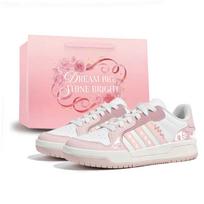 Adidas ENTRAP Skateboard Shoes Unisex Low Top White/Pink IE3904(Team2409-SBOX) 40