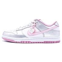 Nike Dunk Atsparūs dėvėjimuisi Ir Lengvi Žemi Kateboardo Batai Moteriški Rožiniai Sidabriniai DD1873-112(Komanda1483-) 38.5 white