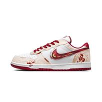 Nike Big Cherry Bomb, Immediate Success Wear resistant And Lightweight Low top Skateboard Shoes Unisex Red White 355152-150(Team859-) 43