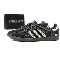 Adidas Samba OG Black Panther Paw Abrasion Resistant Abrasion Resistant Low top German Army Trainers Unisex Black B75807(Team1962-LD) 38