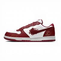 Nike Big Lemon Joy Abrasion Resistant Breathable Low top Skateboard Shoes Men's Red 355152-150(Team399-) 40