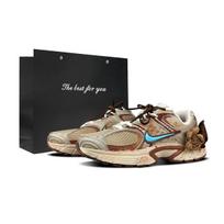 Nike V5 RNR Abrasion Resistant Breathable Abrasion Resistant Breathable Low top Running Shoes Women's Brown Blue HQ7901-102(Team401-LD) 35.5