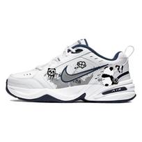 Nike Air Monarch 4 Slip Resistant Abrasion Resistant Low top Chunky Sneakers Unisex Black White 415445-102(Team366-) 40.5