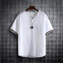 Japanese Style Kimono Men Summer Men Three Quanter Sleeve T-shirt Asian Clothes Traditional Chinese Clothing Japanese New M balta