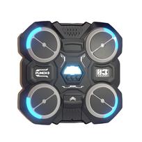 Electronic Drum Pad Portable Digital Drum Machine Practice Pad with BuiltIn Speakers USB Rechargeable for Beginners and Professionals One Size