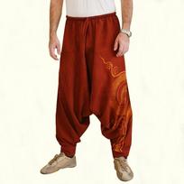 Naujos didelio dydžio kelnės vyriškos mados haremo kelnės Vasarinės maišinės Aladdin Hippie Yoga kelnės plius dydis M raudona