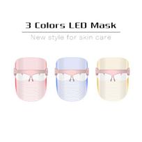Photon 7-Color LED Beauty Mask: Skin Rejuvenation & Light Therapy Device 3 Colors balta