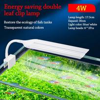 Super Slim LED Aquarium Lighting Waterproof Energy Saving Fish Tank Light Adjustable Extensible Lamp Fish Tank Lighting (as the picture,CN Plug)