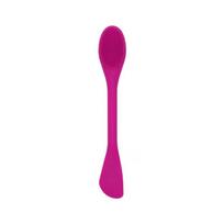 1PC Double Headed Silicone Face Cleansing Scrubber Brush Facial Mask Brushes Applicator for Women Face Makeup Brush Skin Care raudona