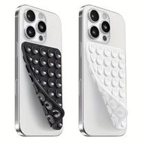 Non-slip, portable, double-sided silicone suction cup mount for iPhone and Android devices juoda
