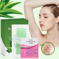 Hair Removal Wax Paper Aloe Mild And Non-irritating Silky Hair Removal One Size žalia