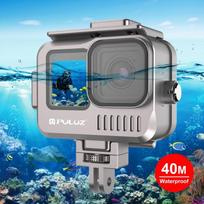 GoPro HERO13 Black /12 Black /11 Black /10 Black /9 Black PULUZ 40m vandeniui atsparus korpusas Aliuminio lydinio apsauginis dėklas