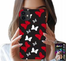 Etui Do Iphone 12 Mini - Kokardki Czerwono Białe Myszka, Wzory