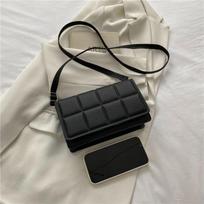 2025 Fashionable Women's Embossed Tofu Block Small Shoulder Bag with Magnetic Buckle Available juoda