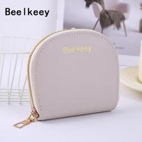 Cross-Border Zipper Shell Coin Wallet: Fashionable Multi-Functional Card Holder & Purse 10x11x3 cm abrikosas