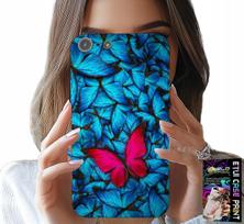 Etui Do Iphone 5 / 5S / 5C - Niebieskie Motylki, Motyl, Kobiece Wzory