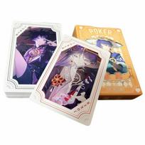 Genshin Impact Poker playing cards board games child kids toys Children toy deck card game set Beelzebul Hu Tao Wanderer Xiao