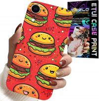 Etui Do Iphone Xr - Słodkie Uśmiechnięte Burgery Pokrowiec