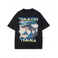 Tralalero Tralala Funny Shark Meme T-shirt Gifts Women's Fashion Gothic Vintage T-shirts Casual T Shirt Short Sleeved S