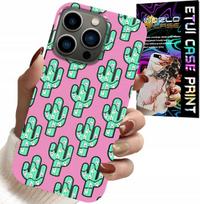 Etui Do Iphone 14 Pro Max - Kaktusy, Kaktus Na Różowym Tle + Folia