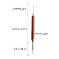 Flower Needle Barista Tool Coffee Accessories Modeling Tool Stainless Steel Coffee Decorating Art Pen Wooden Handle Latte Pull