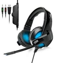 Gaming Headset Surround Sound Controllable Volume Game Headphone with Noise Canceling