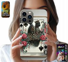 Etui Do Iphone 13 Pro - Karta Król Królowa Poker Karty + Szkło