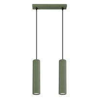 Lampa Wisząca Karbon 2 Gu10 Zielony Oliwkowy Alu Sollux Sl.1612