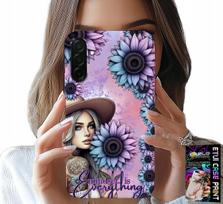 Etui Do Samsung Galaxy A36 5G - Kobieta W Słonecznikach, Kobiece Wzory