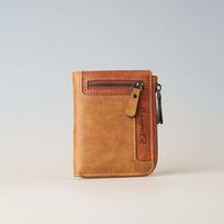 Men's Multi-functional Short Zipper Wallet with Multiple Card Slots and Coin Purse ruda