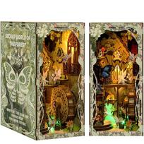 Forest Secret 3D Puzzle Book Nook DIY Kit HABARRI Wooden High-Quality UV Print Eco-Friendly Difficulty 5/7 18x11x23cm Multicolor