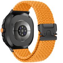 Braided Straps For Galaxy Watch 8/8 classic 46mm 44mm 40mm Parachute Replacement belt Sport Bracelet correa Galaxy watch8 Band Galaxy watch 8 44mm oranžinė