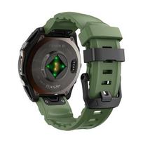 22mm 26mm Band for Garmin Fenix 8 Band/Fenix 6 7 5 E Vivoactive Silicone Sport Watch bracelet correa for Garmin Forerunner Strap Quick Fit 22mm alyvuogių žalios spalvos