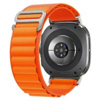 For Samsung Galaxy Watch Ultra Strap 47mm Accessories wrist bands Nylon Alpine Sport Bracelet correa Galaxy watch 7 ultra band Galaxy Watch Ultra oranžinė
