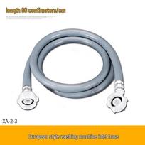 European Style Automatic Washing Machine Water Inlet Hose - 6-Point Thread Interface gray