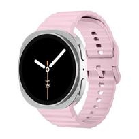 Straps for Samsung Galaxy watch 8 44mm 40mm 2 Pcs Belt Silicone Sport Wrist Bracelet Correa Galaxy watch 8 classic 46mm Bands Galaxy watch 8 40mm rožinė