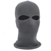 Wool Knit Three-Hole Windproof Balaclava for Outdoor Riding One Size