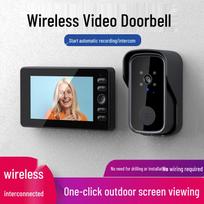 New Wireless Smart Doorbell with Video Intercom, Infrared Night Vision, HD Monitoring, and One-Key Wake-up M10S Long Battery Life (No Storage)