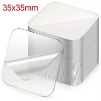 Wholesale Reusable Super Strong Double Sided Adhesive Tape Transparent Wall Stickers Water Proof Household Products Adhesives (as the picture,10PCS)