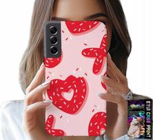 Etui Do Samsung Galaxy S22 Plus - Kobiece, Modne Wzory Xoxo Serce + Szkło